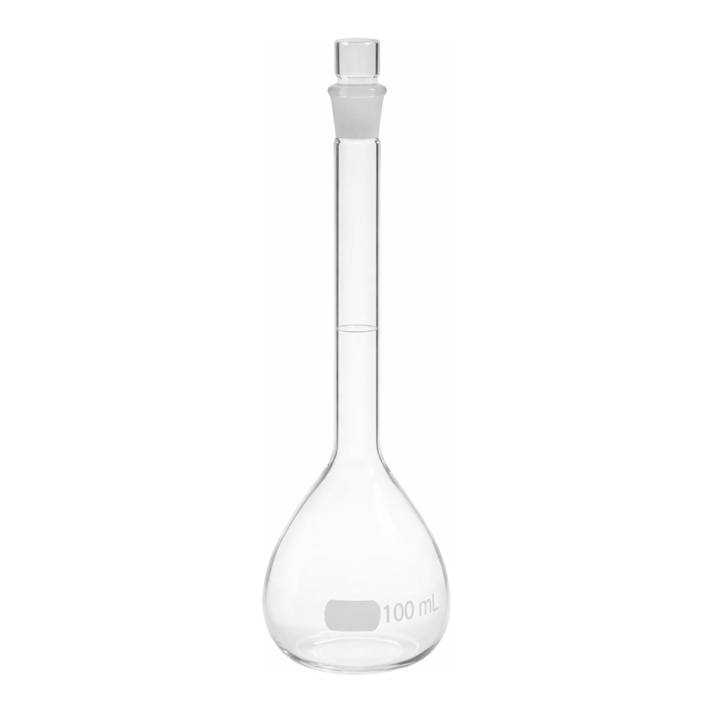 Merck Pyrex volumetric flask, class A with Pyrex ST stopper