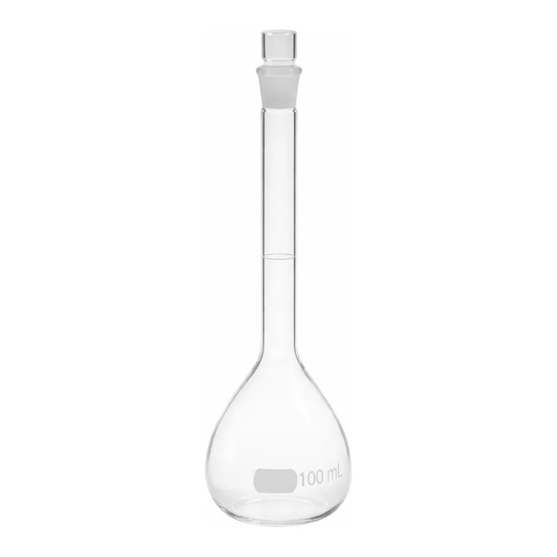 Merck Pyrex volumetric flask, class A with Pyrex ST stopper