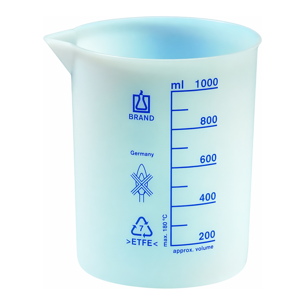 Merck BRAND ETFE beaker with spout, low form