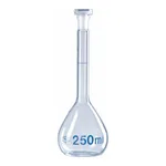 Merck BRAND BLAUBRAND volumetric flask, PP stopper, clear glass