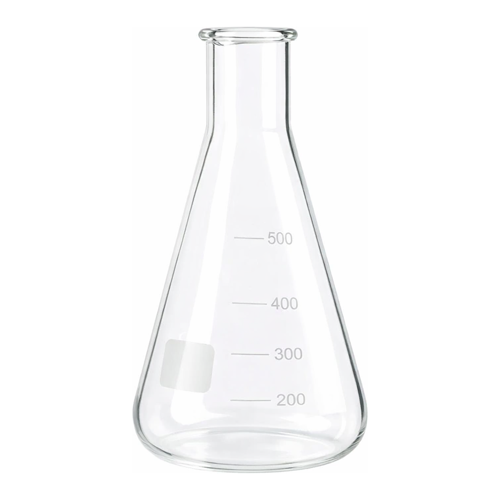 Merck BRAND Erlenmeyer flask with beaded rim and graduation, narrow mouth