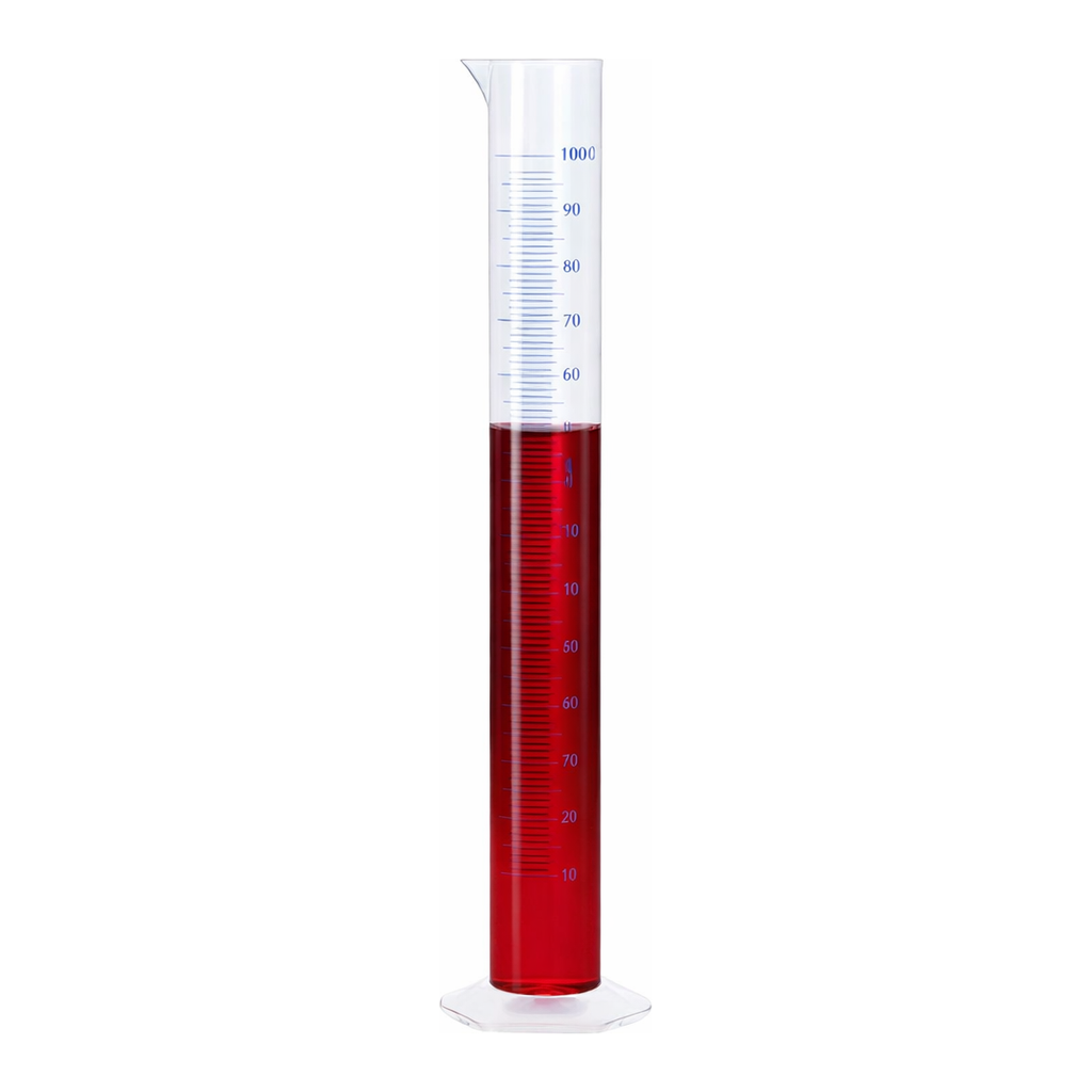 Merck BRAND graduated cylinder, PP, with blue printed scale or embossed scale