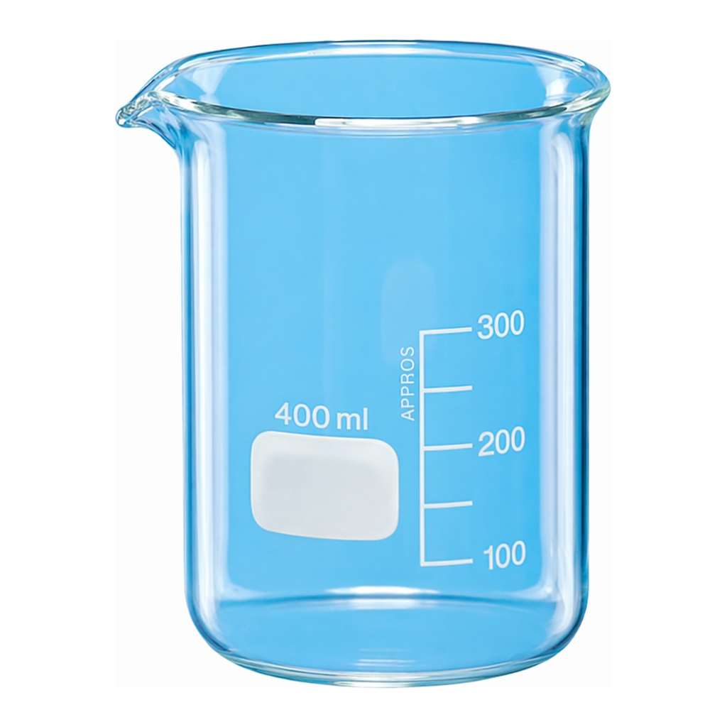 Merck BRAND glass beaker with spout, low form