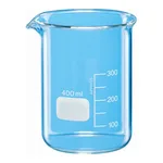 Merck BRAND glass beaker with spout, low form