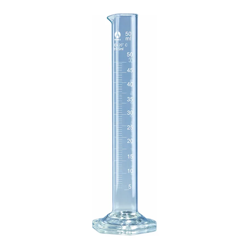 Merck BRAND SILBERBRAND Class B glass measuring cylinders, tall form