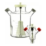 Merck Corning ProCulture glass spinner flask complete, baffled, angled sidearms
