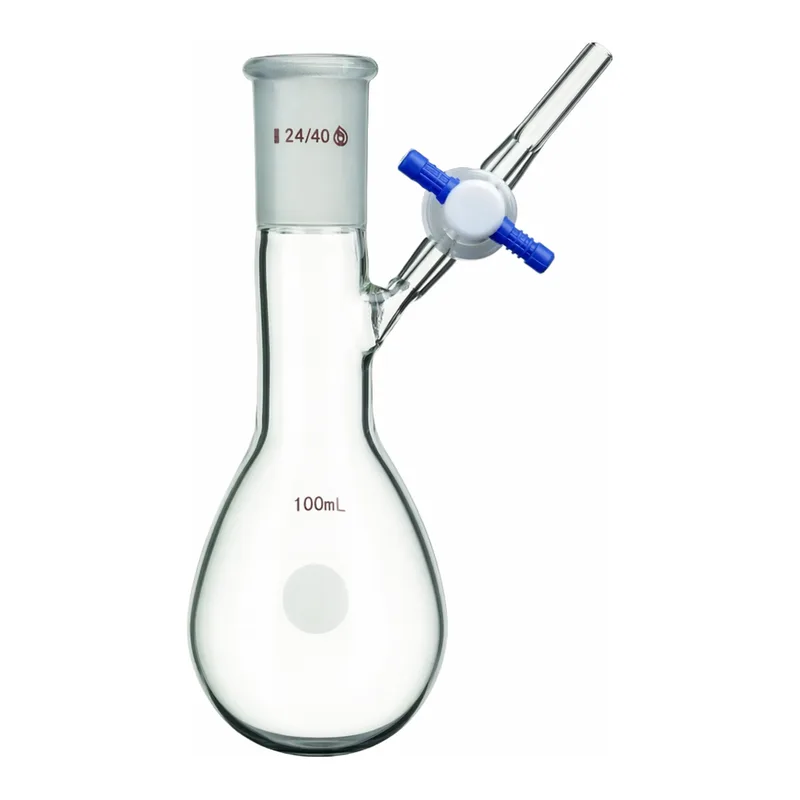 Merck Synthware pear-shaped Schlenk flask with stopcock