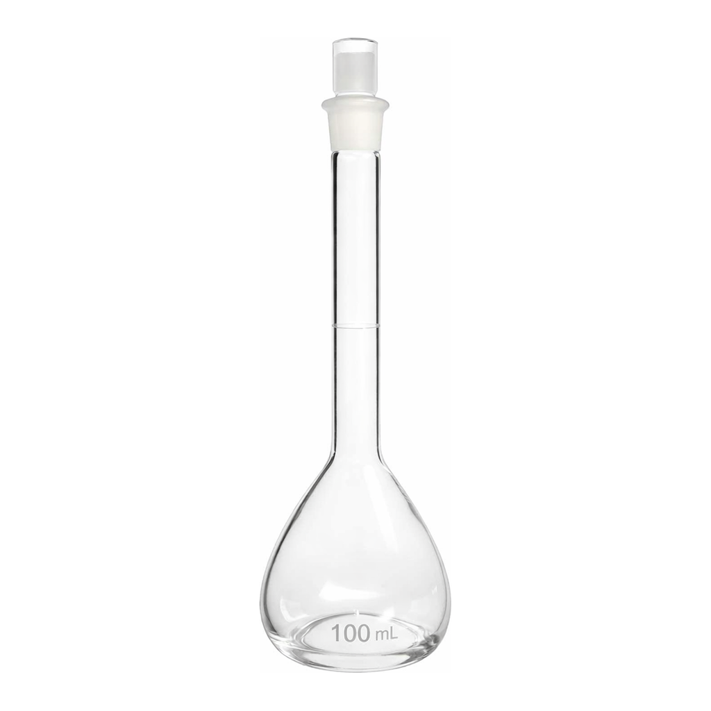 Merck Pyrex volumetric flask, class A with Pyrex ST stopper