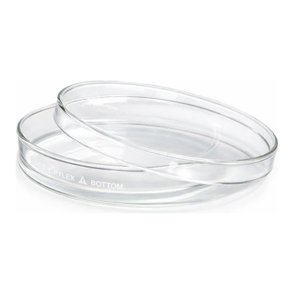 Merck Pyrex petri dishes