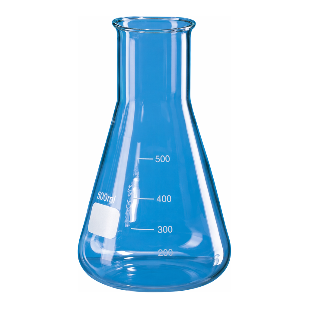 Merck BRAND Erlenmeyer flask with beaded rim and graduation, wide mouth