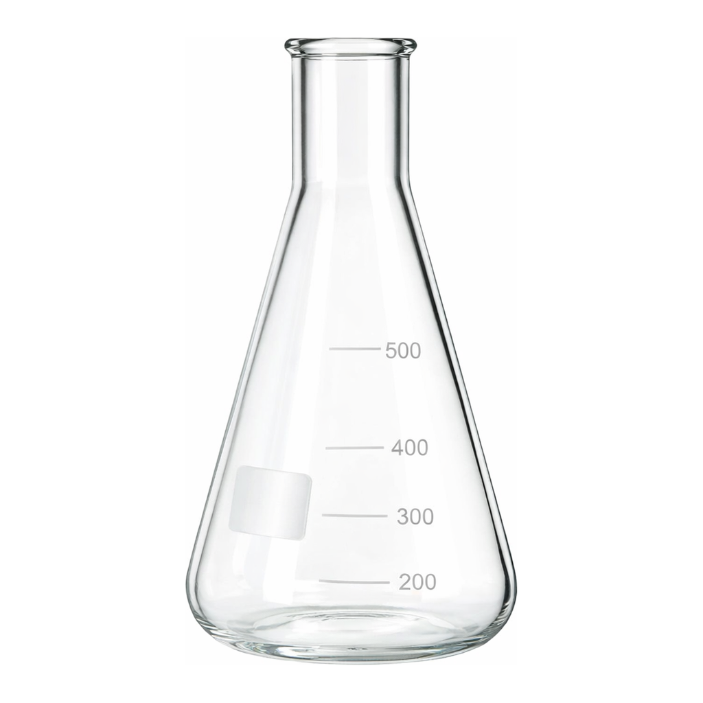 Merck BRAND Erlenmeyer flask with beaded rim and graduation, narrow mouth