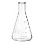 Merck BRAND Erlenmeyer flask with beaded rim and graduation, narrow mouth