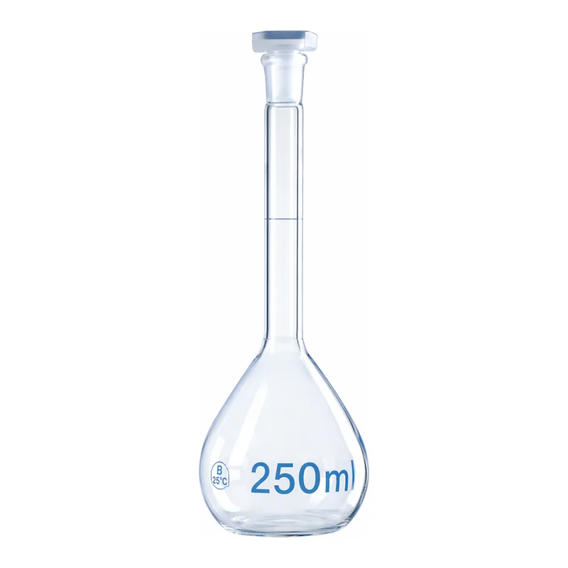 Merck BRAND BLAUBRAND volumetric flask, PP stopper, clear glass