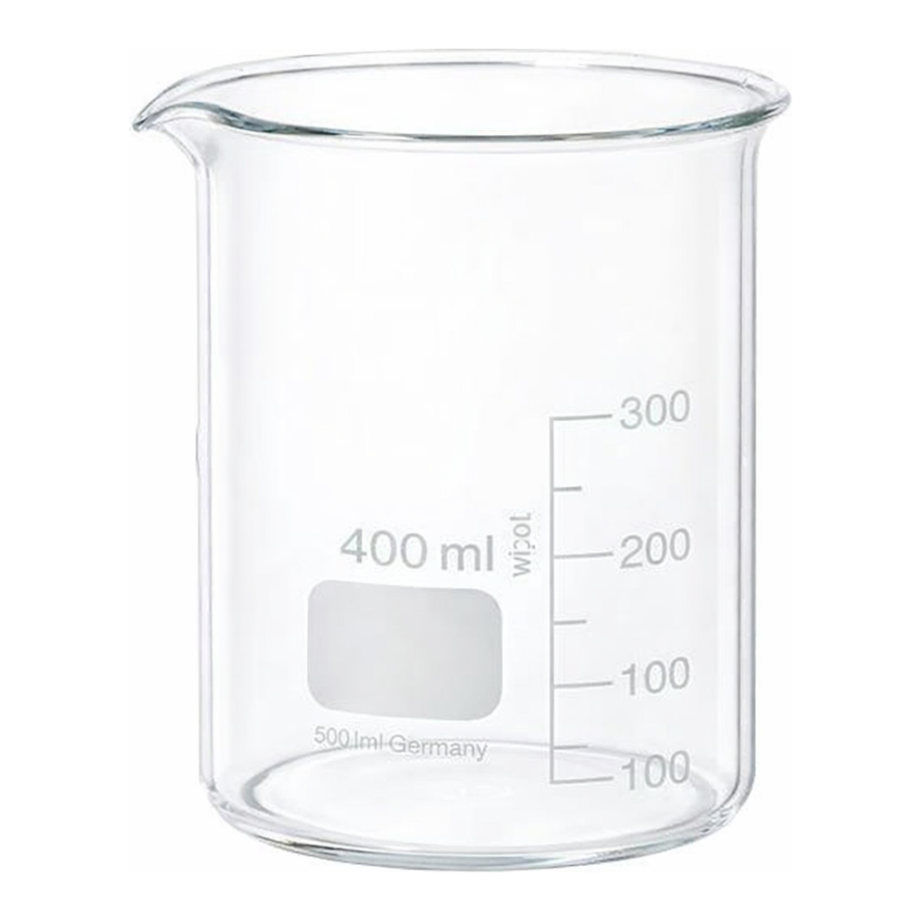 Merck BRAND glass beaker with spout, low form