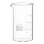 Merck BRAND glass beaker with spout, tall form