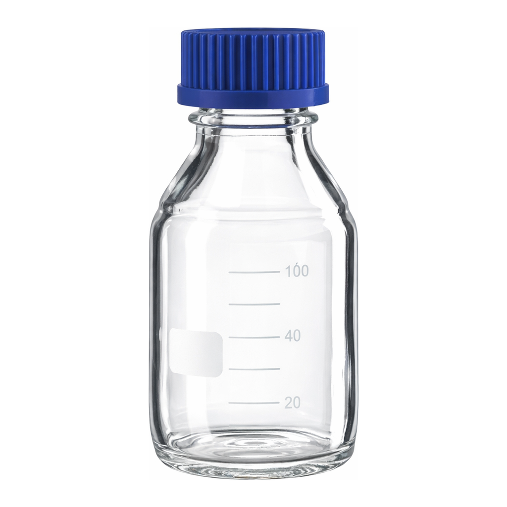 Merck BRAND laboratory bottle, graduated with screw cap