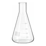 Merck BRAND Erlenmeyer flask with beaded rim and graduation, narrow mouth