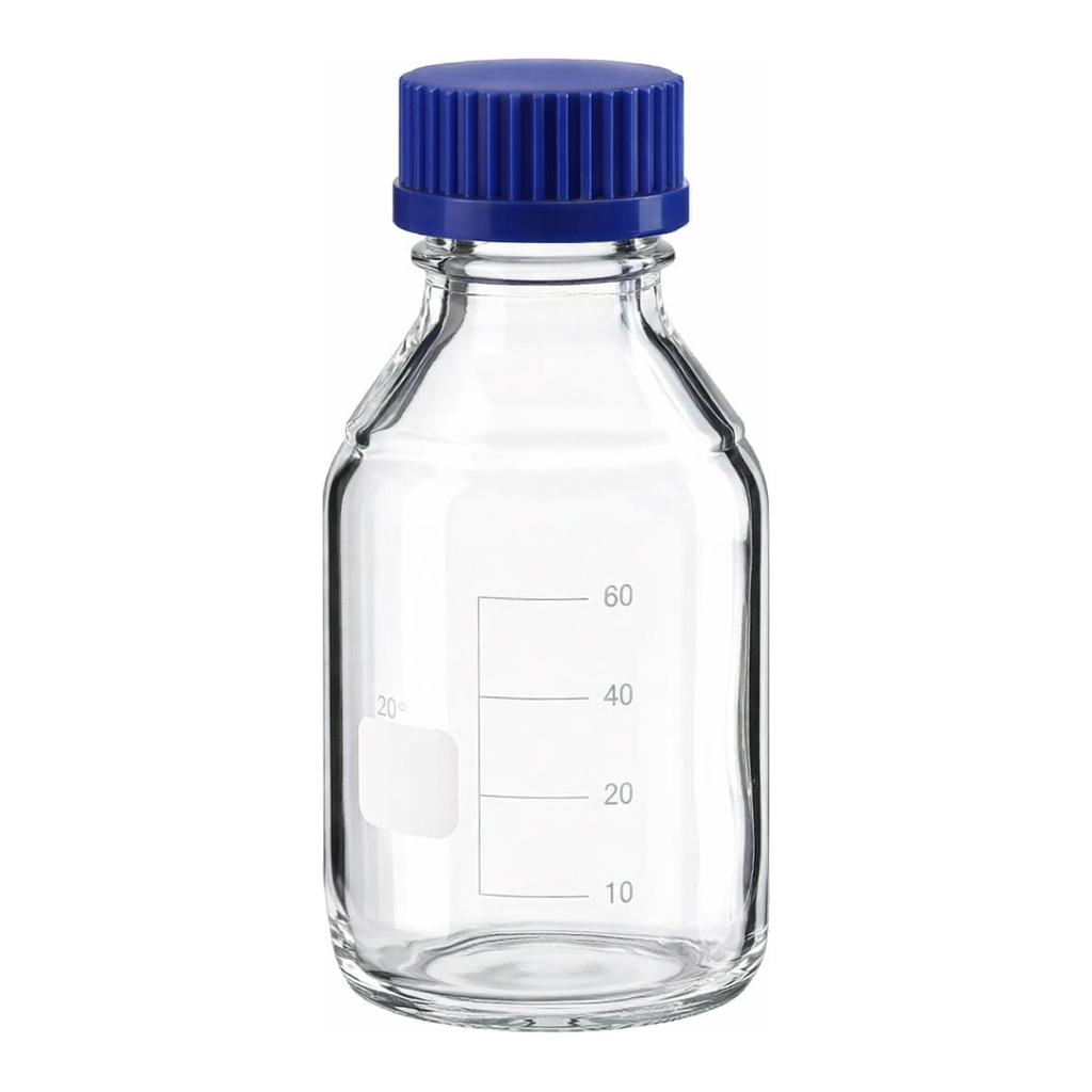 Merck BRAND laboratory bottle, graduated with screw cap