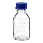 Merck BRAND laboratory bottle, graduated with screw cap