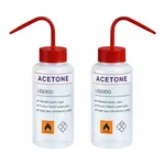 Merck BRAND wash bottle, wide-mouth, labelled, LDPE