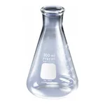 Merck Pyrex narrow-mouth graduated Erlenmeyer flask