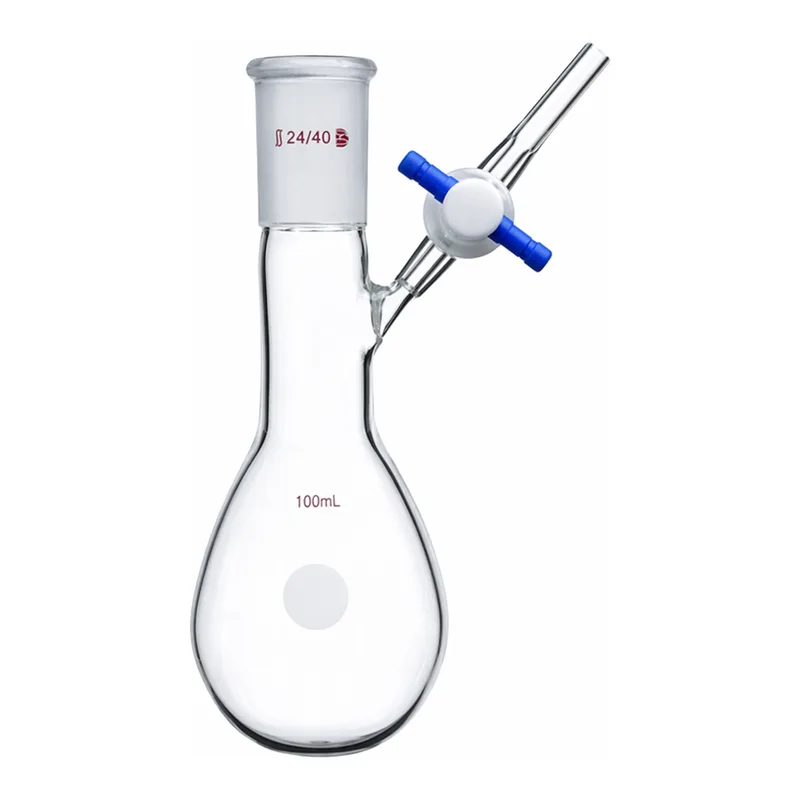 Merck Synthware pear-shaped Schlenk flask with stopcock