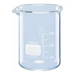 Merck BRAND glass beaker with spout, low form