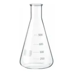 Merck BRAND Erlenmeyer flask with beaded rim and graduation, narrow mouth