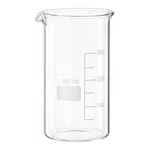 Merck BRAND glass beaker with spout, tall form