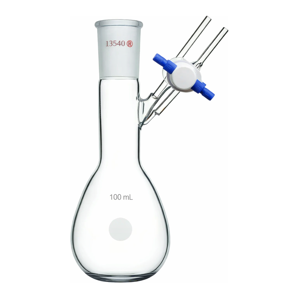Merck Synthware pear-shaped Schlenk flask with stopcock
