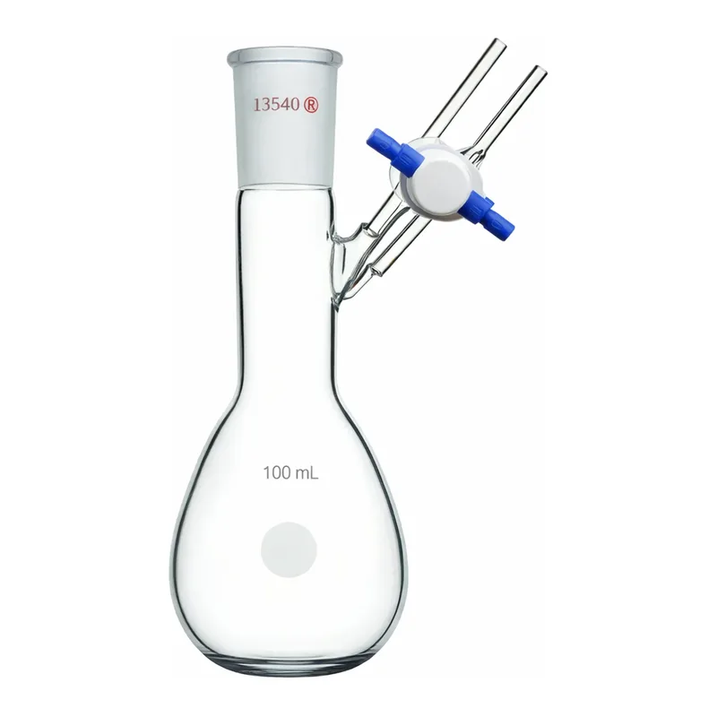 Merck Synthware pear-shaped Schlenk flask with stopcock