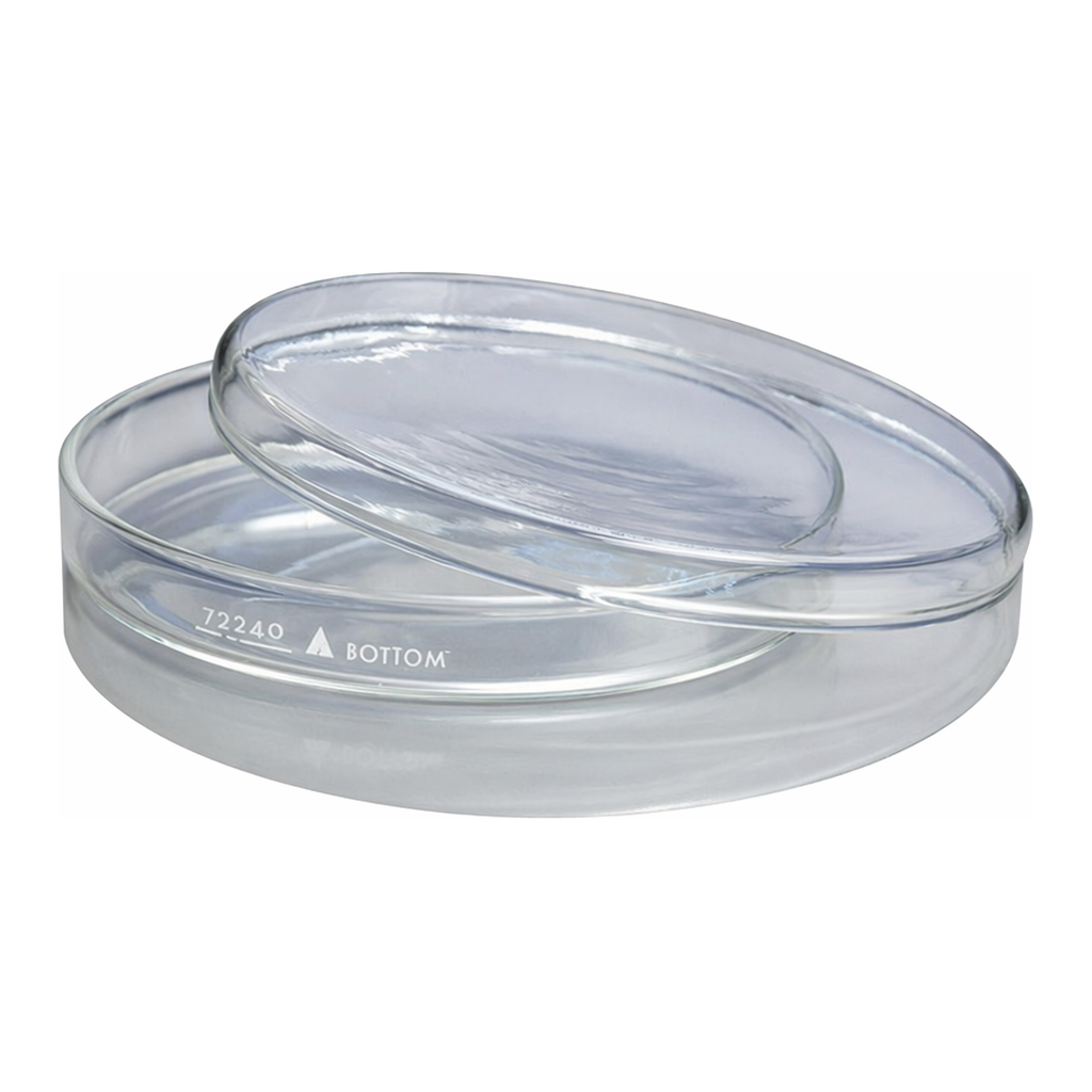 Merck Pyrex petri dishes