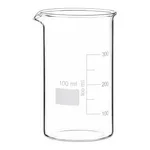 Merck BRAND glass beaker with spout, tall form