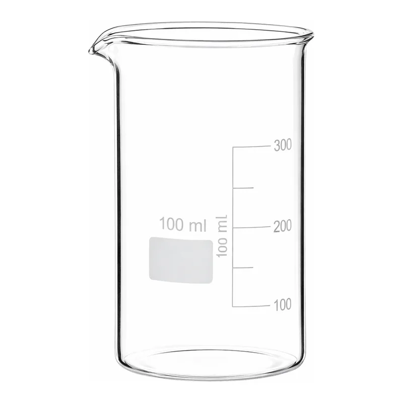 Merck BRAND glass beaker with spout, tall form