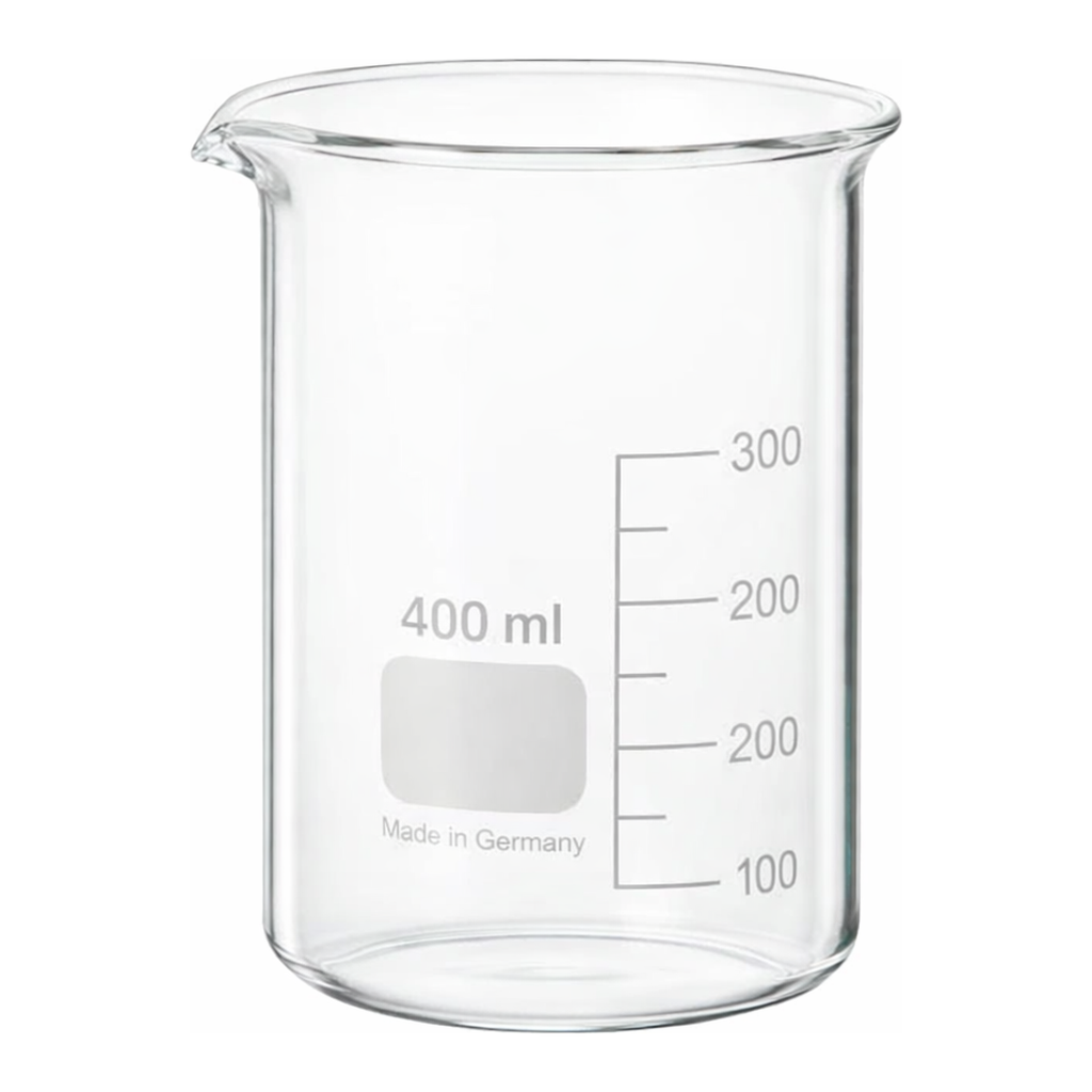 Merck BRAND glass beaker with spout, low form