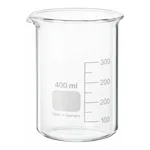 Merck BRAND glass beaker with spout, low form
