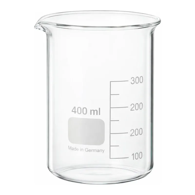 Merck BRAND glass beaker with spout, low form