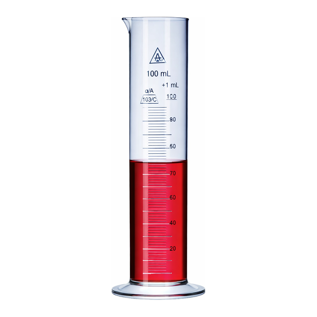 Merck BRAND graduated cylinder low form embossed scale