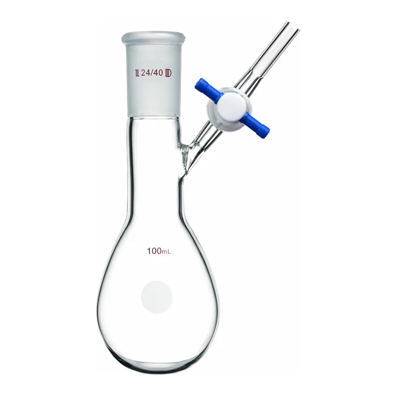 Merck Synthware pear-shaped Schlenk flask with stopcock