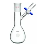 Merck Synthware pear-shaped Schlenk flask with stopcock