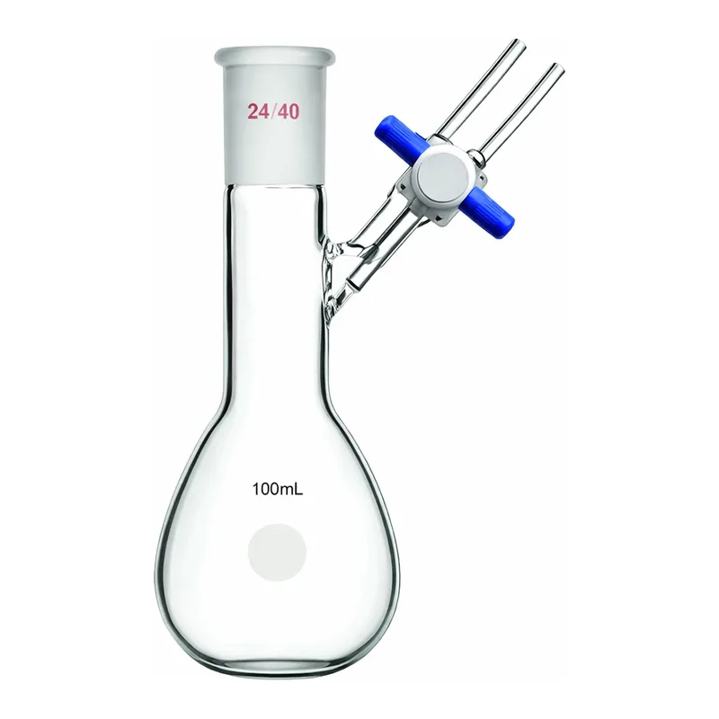Merck Synthware pear-shaped Schlenk flask with stopcock