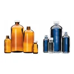 Merck Wheaton narrow mouth bottles with caps