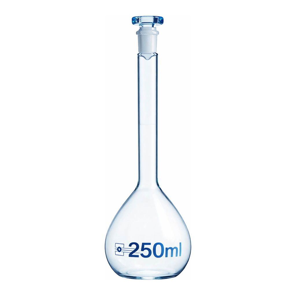 Merck BRAND volumetric flask BLAUBRAND USP conformity certified