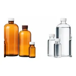Merck Wheaton narrow mouth bottles with caps