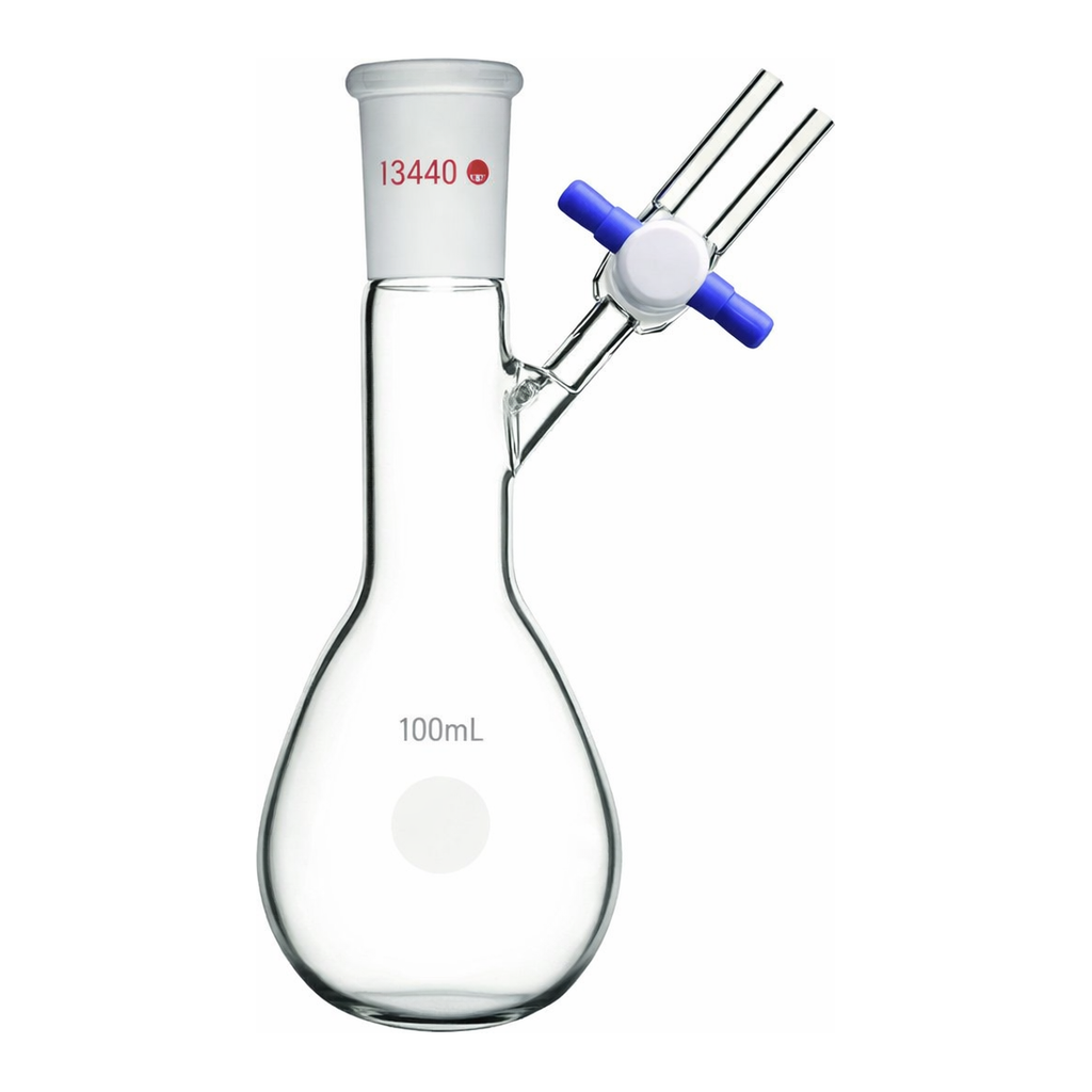 Merck Synthware pear-shaped Schlenk flask with stopcock