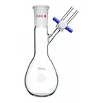 Merck Synthware pear-shaped Schlenk flask with stopcock