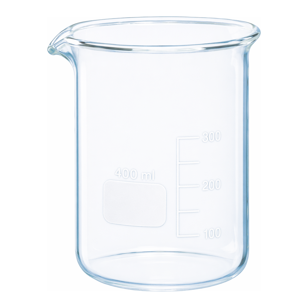 Merck BRAND glass beaker with spout, low form