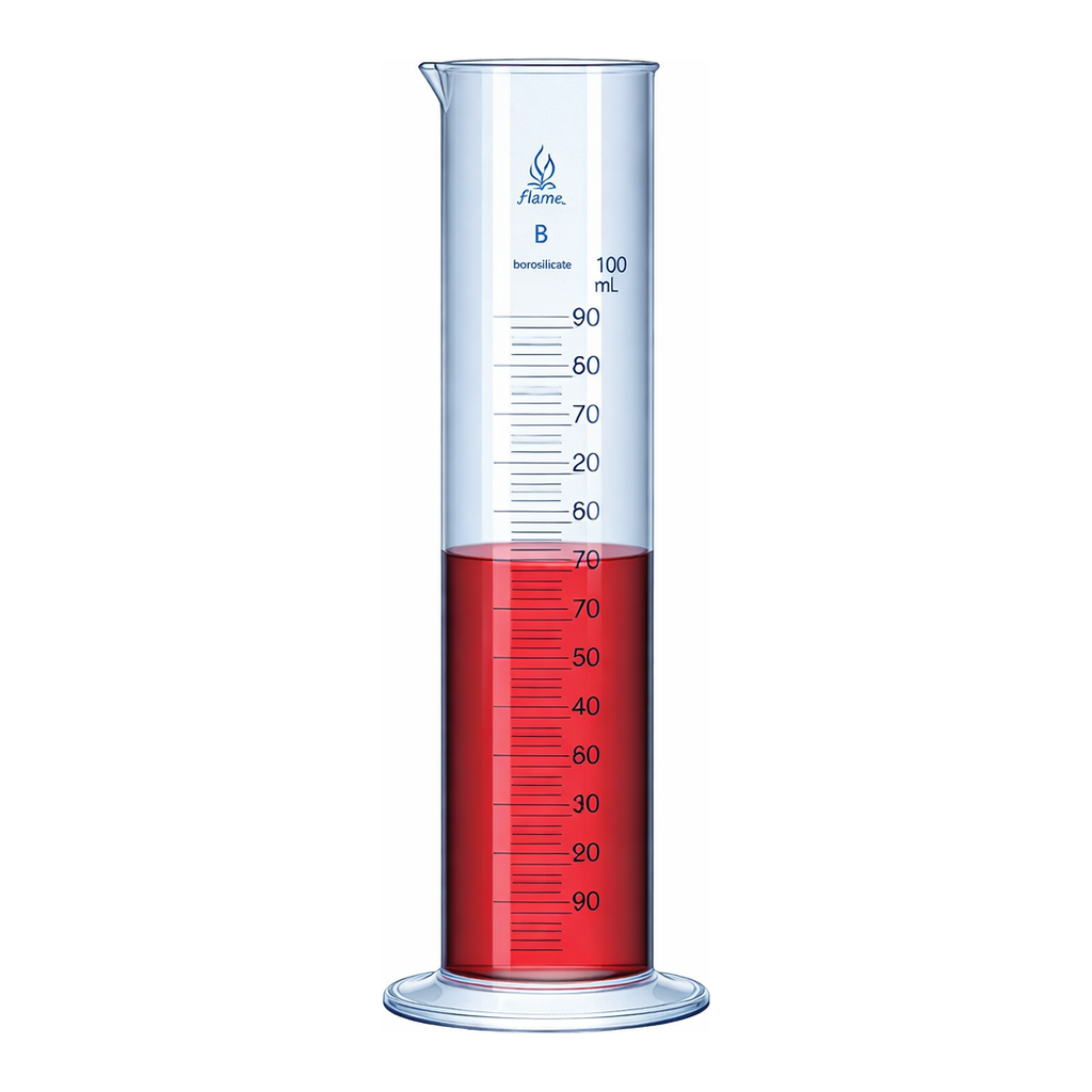 Merck BRAND graduated cylinder low form embossed scale
