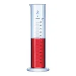 Merck BRAND graduated cylinder low form embossed scale