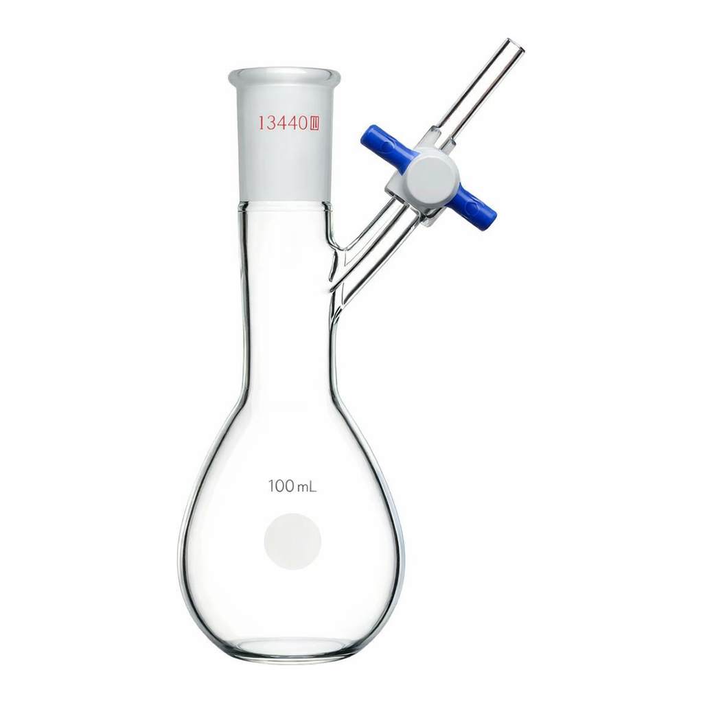 Merck Synthware pear-shaped Schlenk flask with stopcock